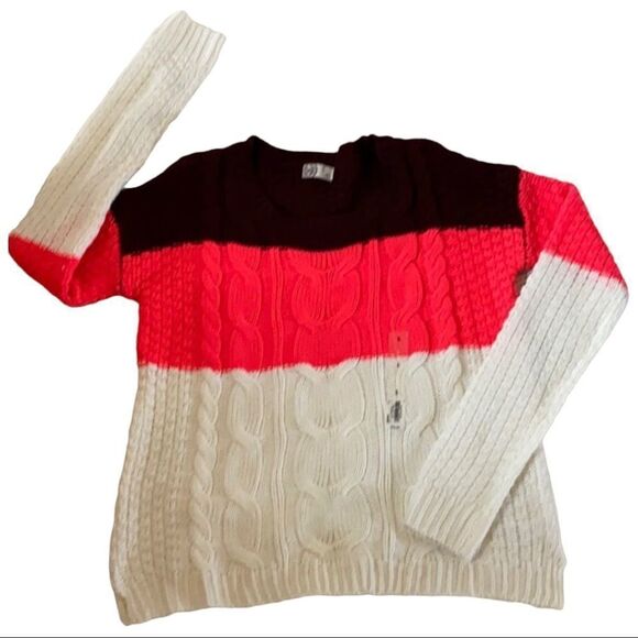 SO Soft Blocked Chunky Oversized Sweater NWT Size Large - Picture 2 of 6